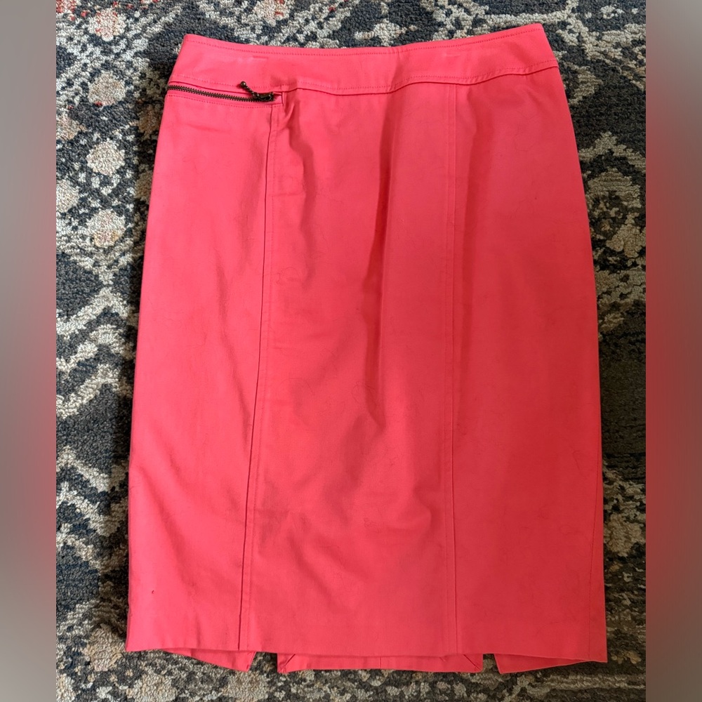 Massimo Salmon Pencil Skirt